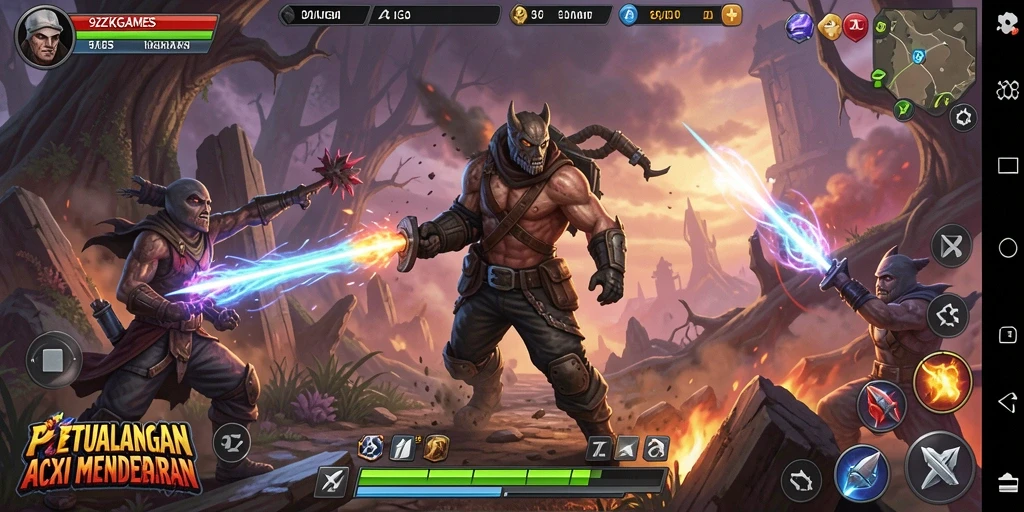 Gambaran gameplay 9ZKGAMES yang seru dan penuh aksi.