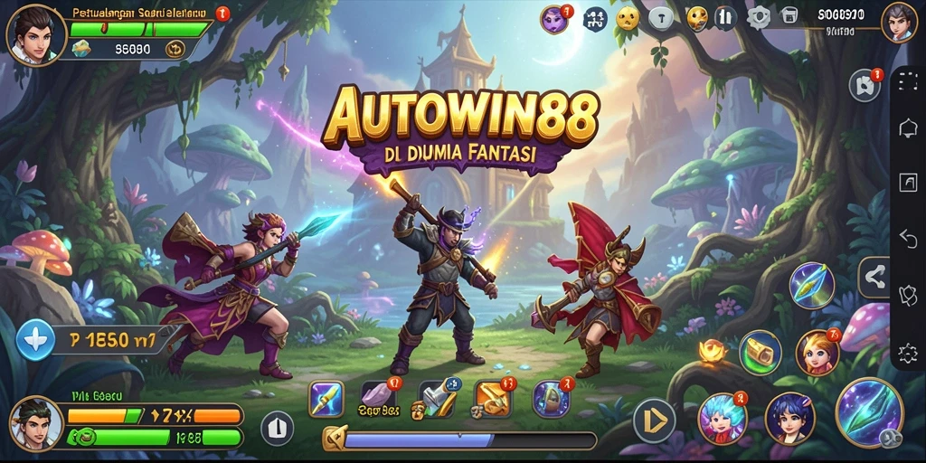 Tampilan gameplay petualangan seru di AUTOWIN88 dengan karakter menarik.