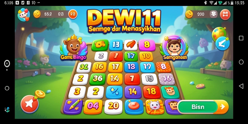Tampilan gameplay seru DEWI11 yang menarik di layar.