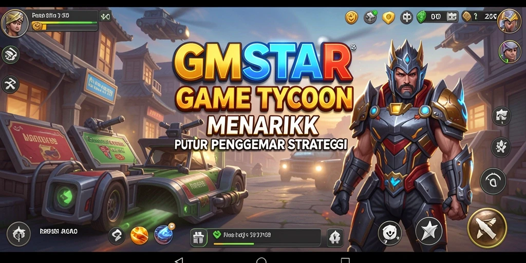 Tampilan meriah dan menarik dari gameplay GMSTAR.