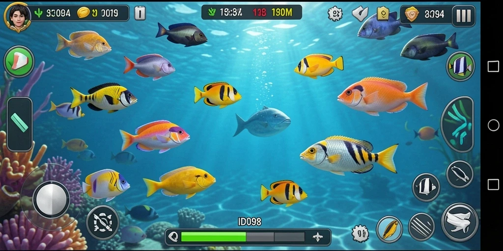 Tampilan gameplay Tembak Ikan yang seru dan menghibur.