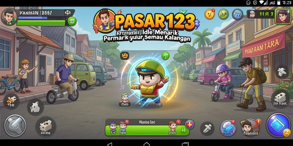 Tampilan gameplay PASAR123 yang seru dan penuh tantangan dalam kategori Idle.