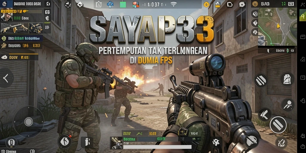 Screenshot gameplay <strong>SAYAP33</strong> menunjukkan aksi tembak-menembak yang mengasyikkan.