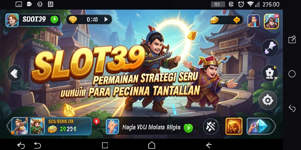Tangkapan layar menunjukkan gameplay strategi yang menantang di SLOT39.